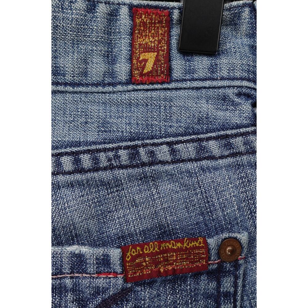 7 For All Mankind Women's 100% Cotton Crop Dojo Wide Leg 5-Pocket Jeans Size 25 - Picture 10 of 16